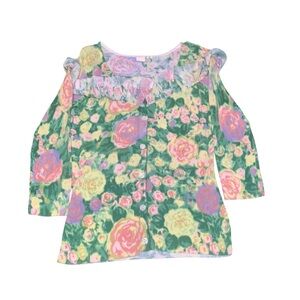 Anthropologie Multicolor Floral Blouse